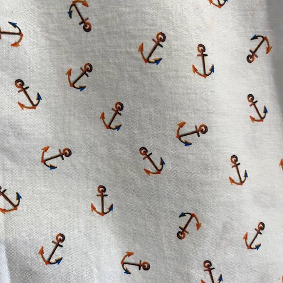 Bonobos Anchors Away Slim Fit Button Down Shirt Short Sleeve Size Large - Picture 3 of 5